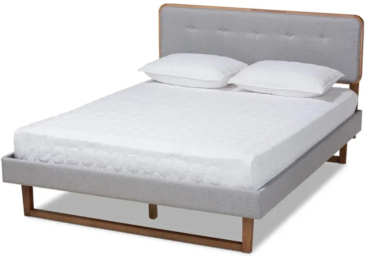 Sofia Mid-Century Queen Size Platform Bed