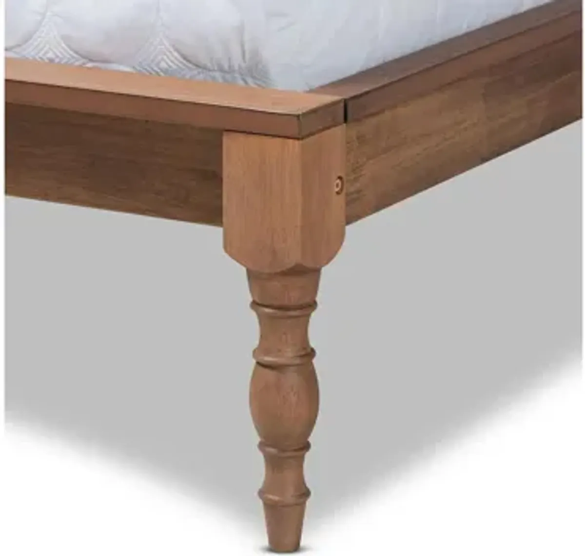 Romy Vintage Queen Size Wood Bed Frame