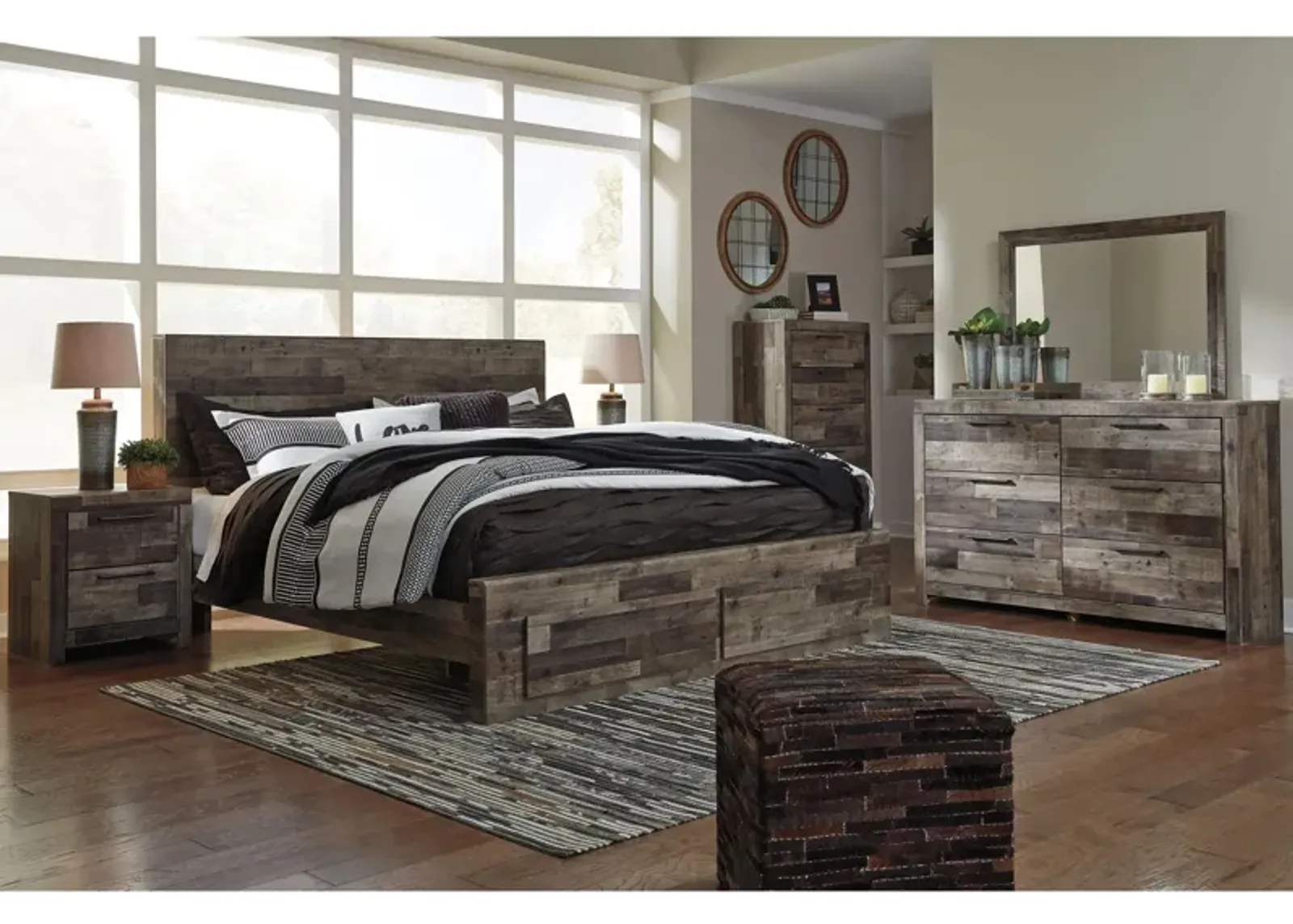 Ainsworth 4-pc. Bedroom Set in Multi Gray by Ashley Furniture