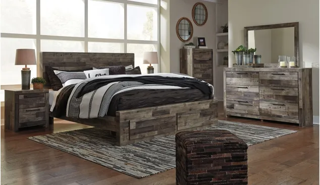 Ainsworth 4-pc. Bedroom Set in Multi Gray by Ashley Furniture