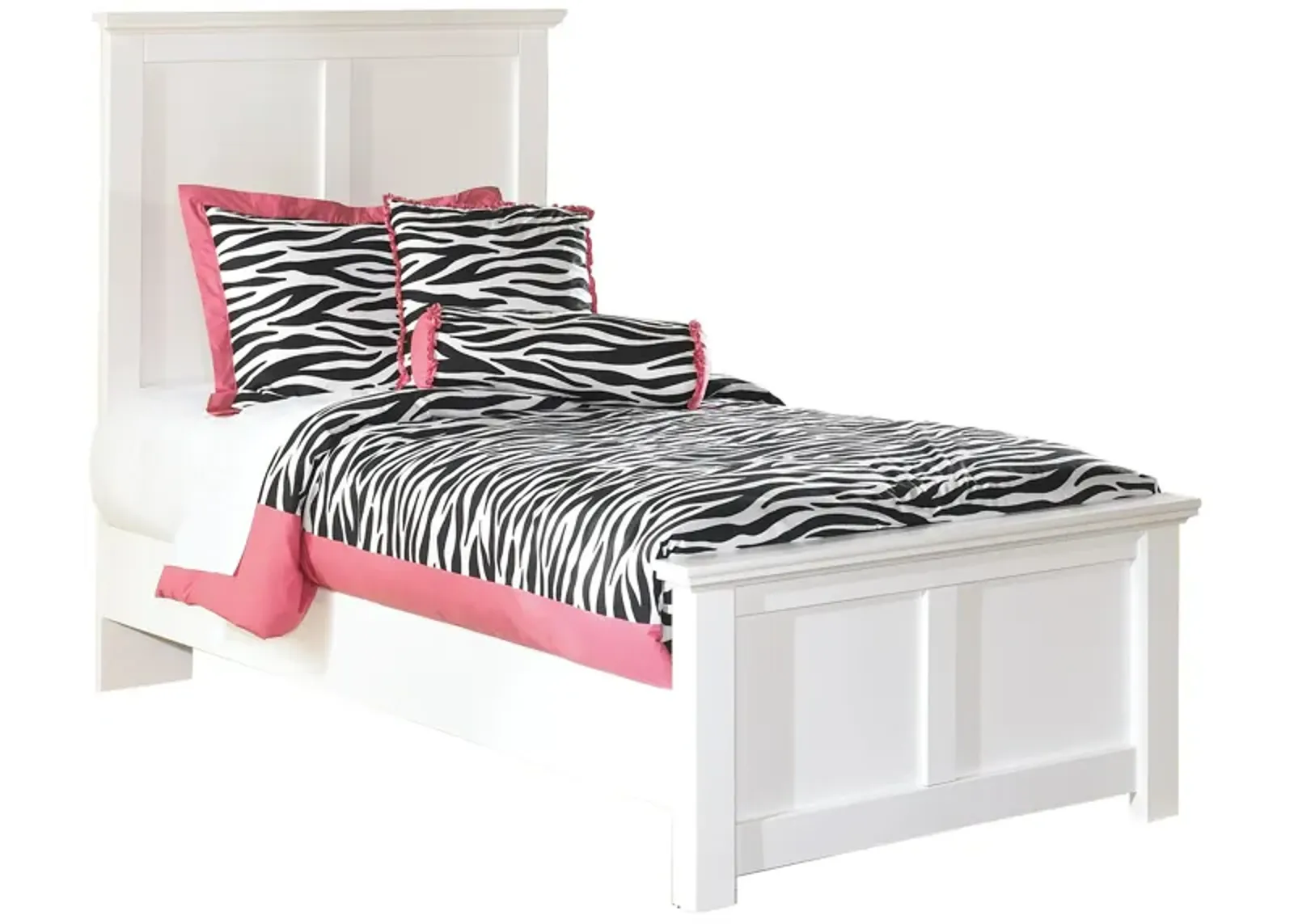 Adele Panel Bed in White by Ashley Furniture