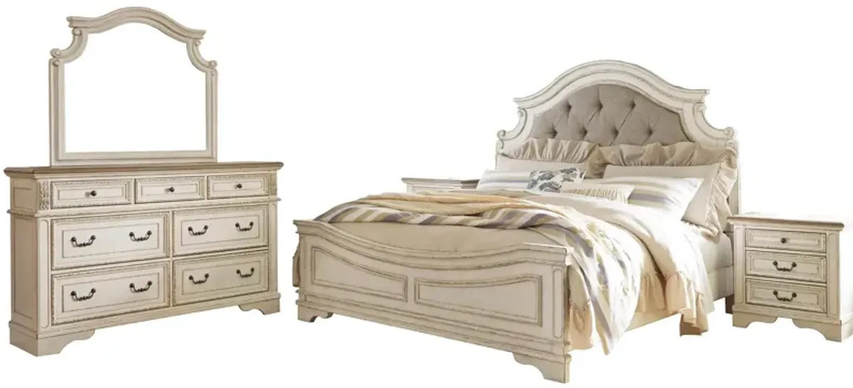 Libbie 4-pc. Bedroom Set in Chipped White by Ashley Furniture