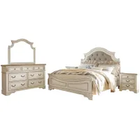 Libbie 4-pc.. Bedroom Set in Chipped White by Ashley Furniture