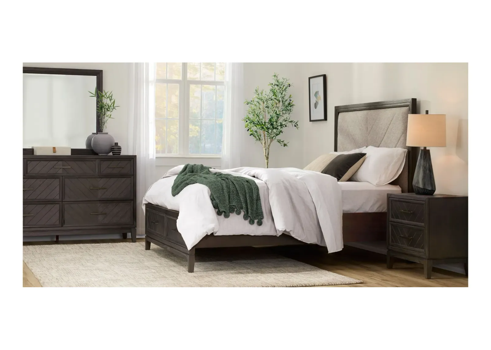 Bari 4-pc. Bedroom Set in Smoke by Najarian