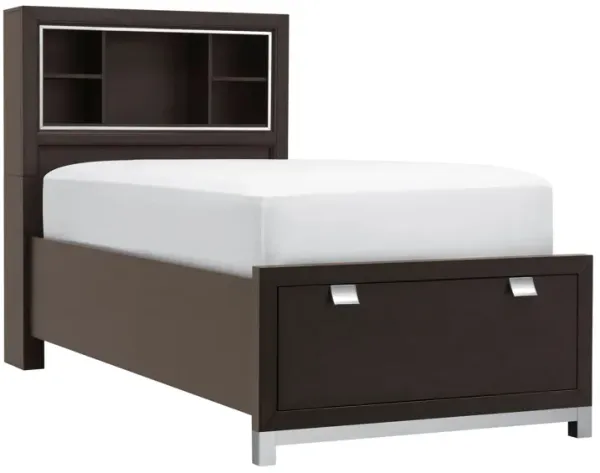 Wiley Bookcase Platform Storage Bed