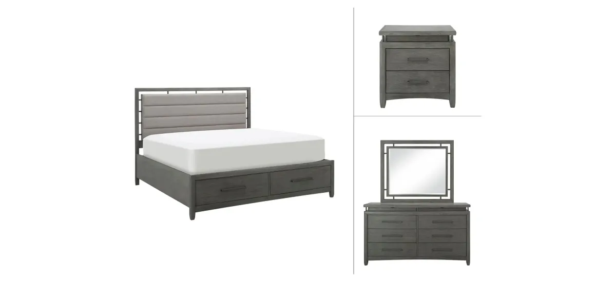 San Clemente 4-pc. Platform Storage Bedroom Set