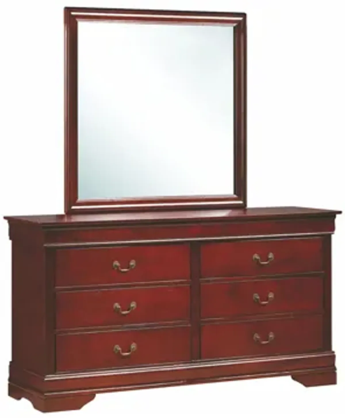 Rossie 4-pc. Bedroom Set in Cherry by Glory Furniture