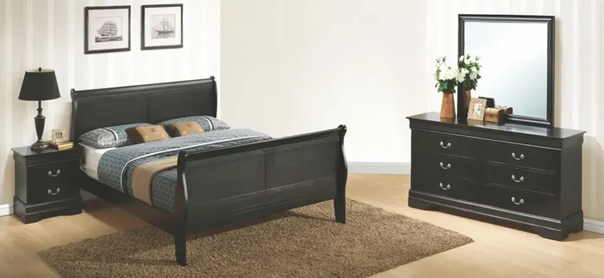 Rossie 4-pc. Bedroom Set in Black by Glory Furniture