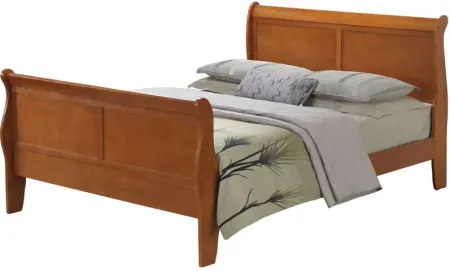 Rossie 4-pc. Bedroom Set in Oak by Glory Furniture