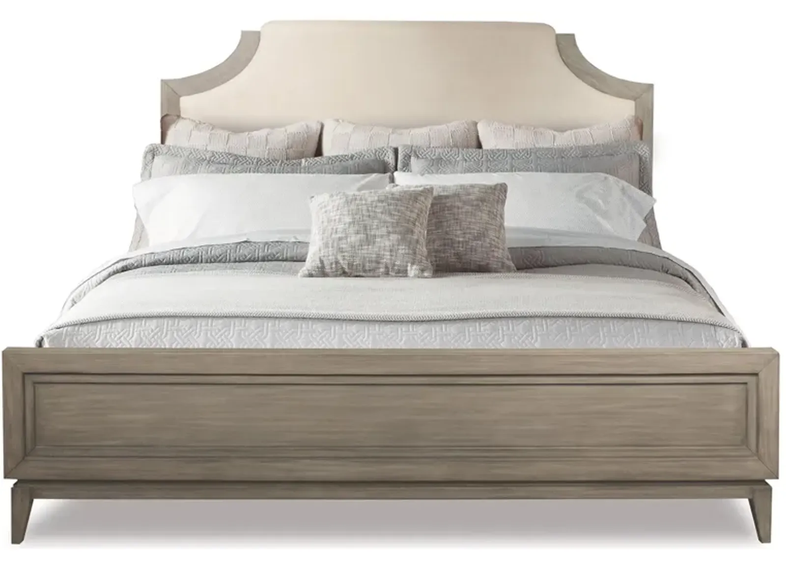 Vogue Upholstered Bed in Gray Wash by Riverside Furniture