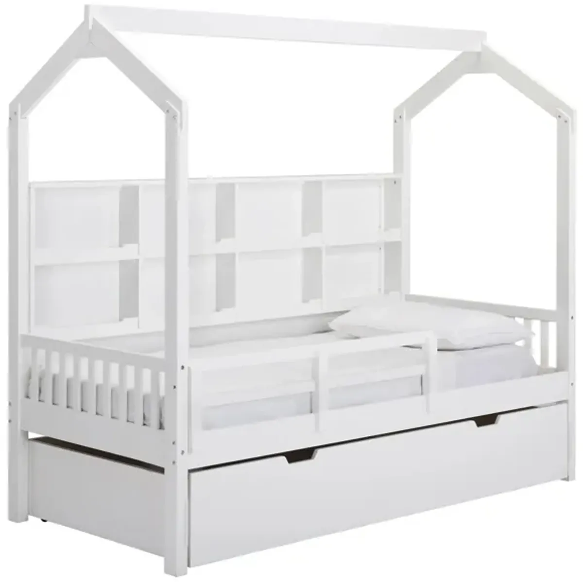 Skylar Treehouse Bed w/ Trundle & Guardrail