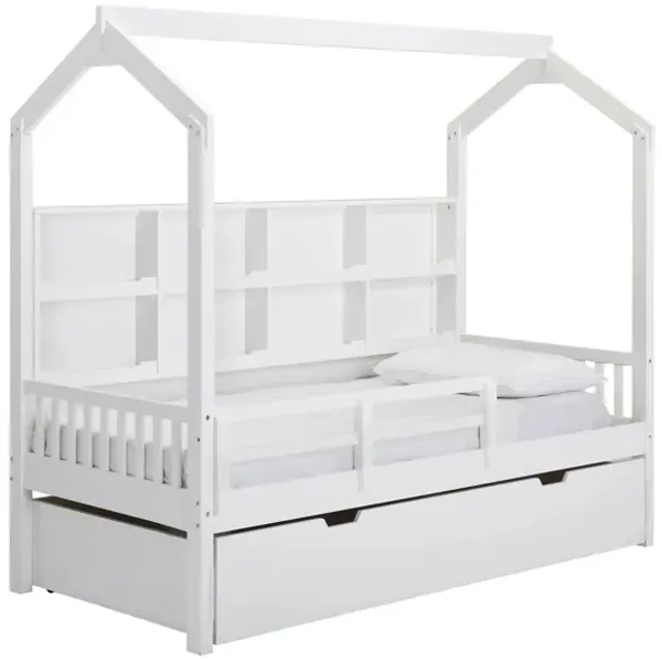 Skylar Treehouse Bed w/ Trundle & Guardrail