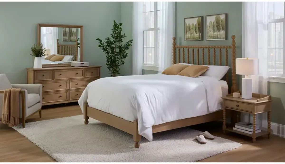 Joy 4pc. Bedroom Set in Brown by Bellanest