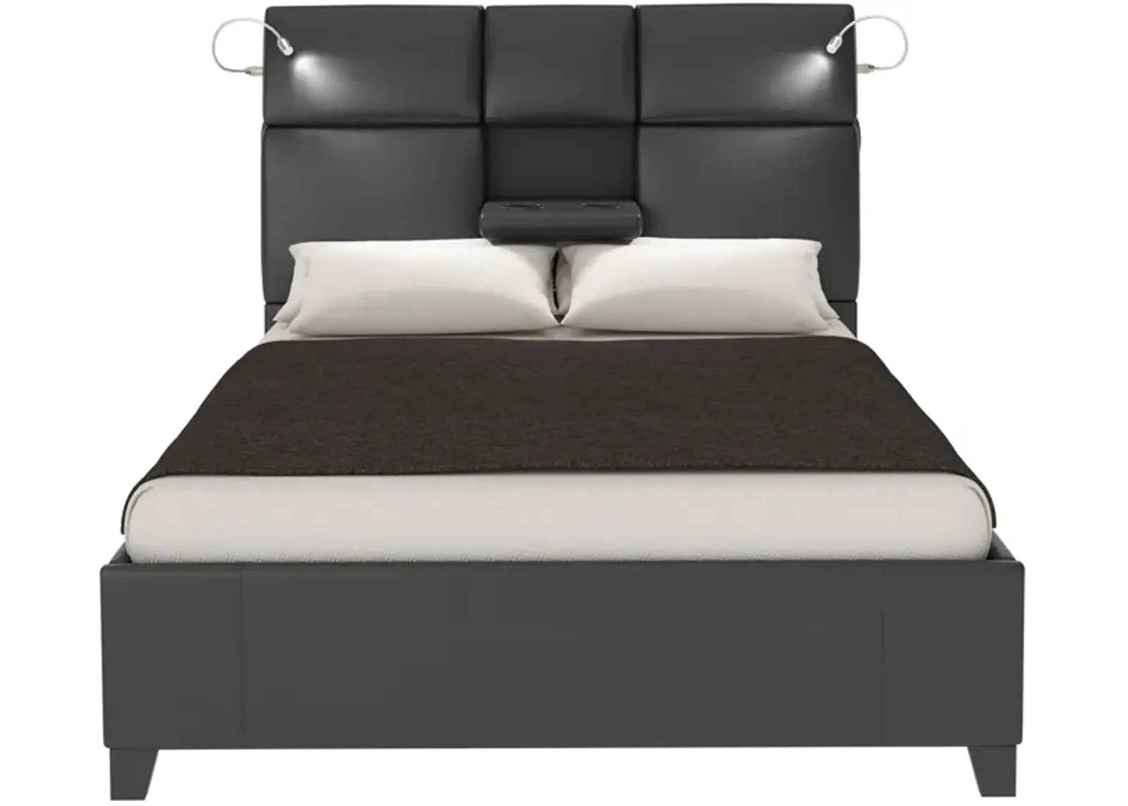 Calypso Bed in Black by Bernards Furniture Group