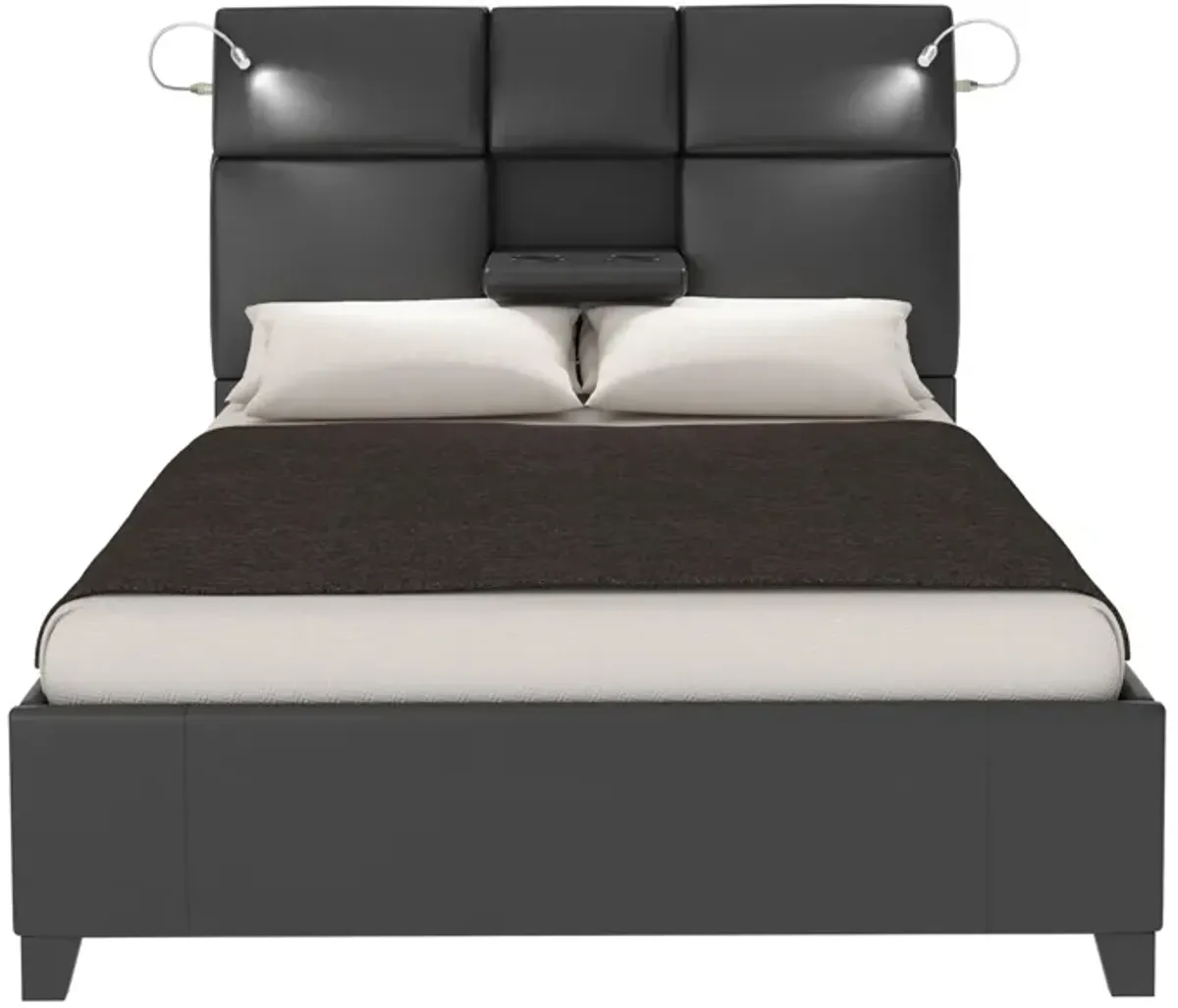 Calypso Bed in Black by Bernards Furniture Group