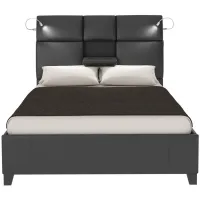 Calypso Bed in Black by Bernards Furniture Group