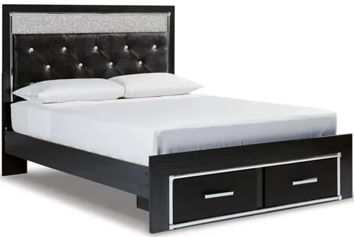 Kaydell Queen Upholstered Panel Storage Bed