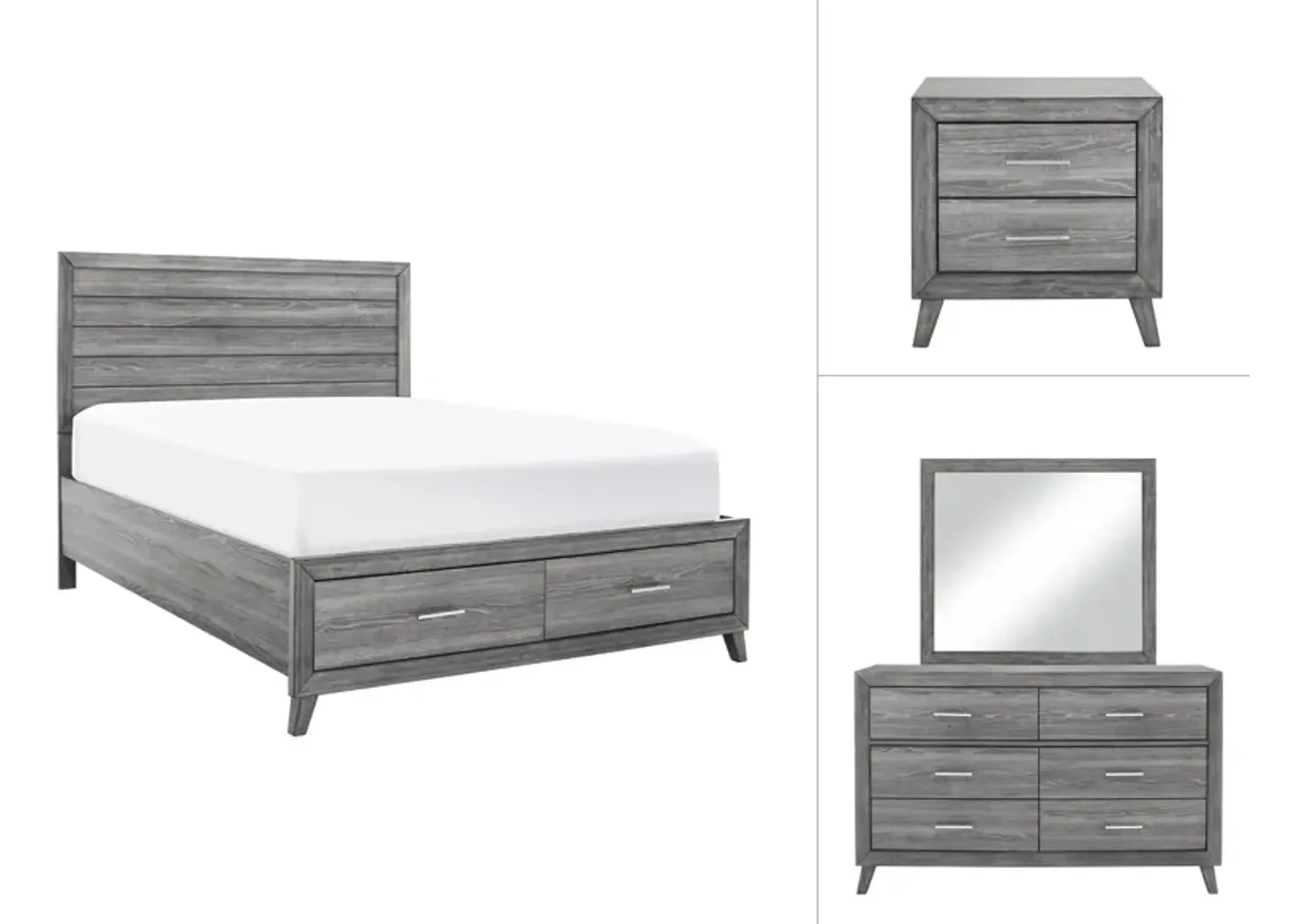 Tobyn 4-pc. Platform Bedroom Set w/ Storage Bed