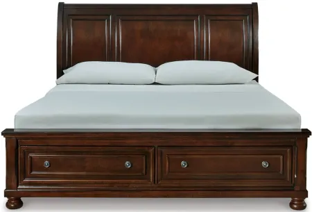 Porter Sleigh storage Bed in Rustic Brown by Ashley Furniture