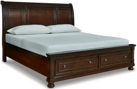 Porter Sleigh storage Bed in Rustic Brown by Ashley Furniture