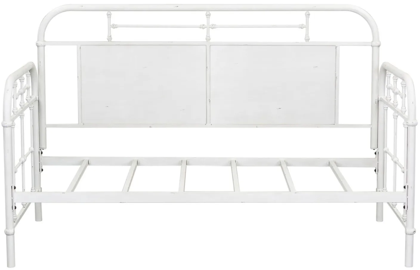 Vintage Series Twin Metal Day Bed in Antique White by Liberty Furniture