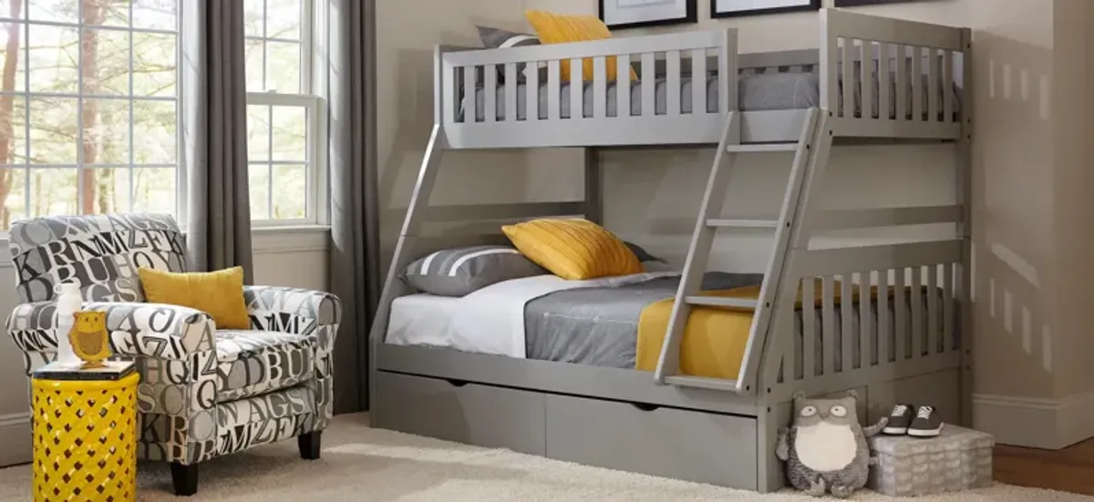 Belisar Twin-Over-Full Storage Bunk Bed