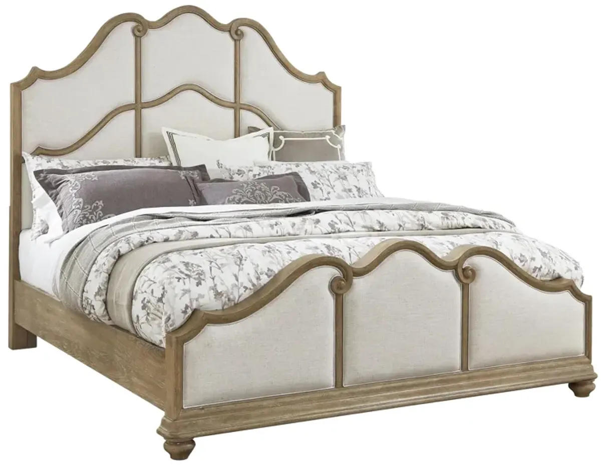 Weston Hills Queen Upholstered Bed in Natural by Bellanest.