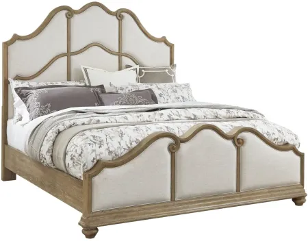 Weston Hills Queen Upholstered Bed in Natural by Bellanest.