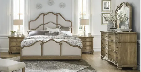 Weston Hills California King Upholstered Bed in Natural by Bellanest.