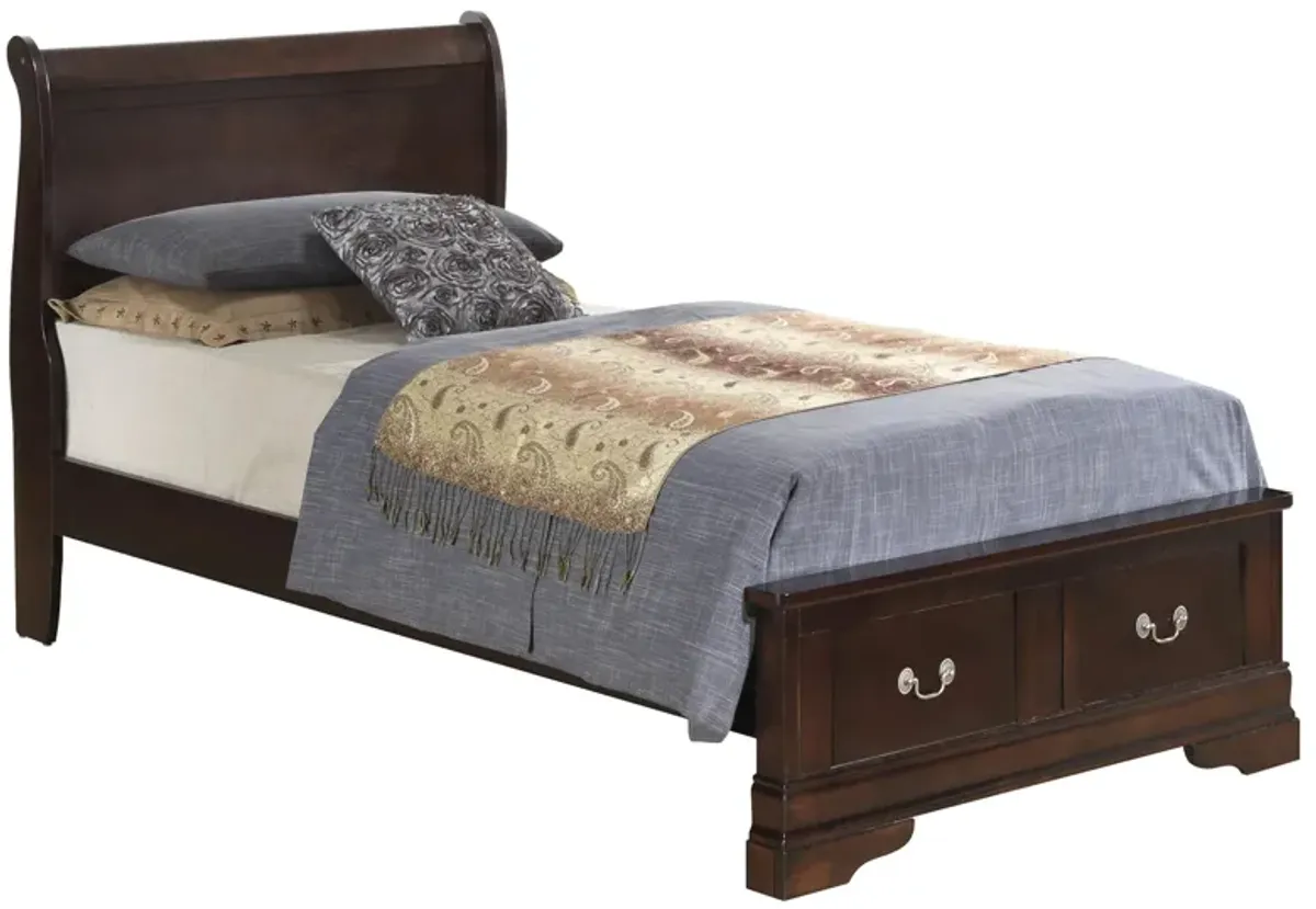 Rossie Storage Bed in Cappuccino by Glory Furniture