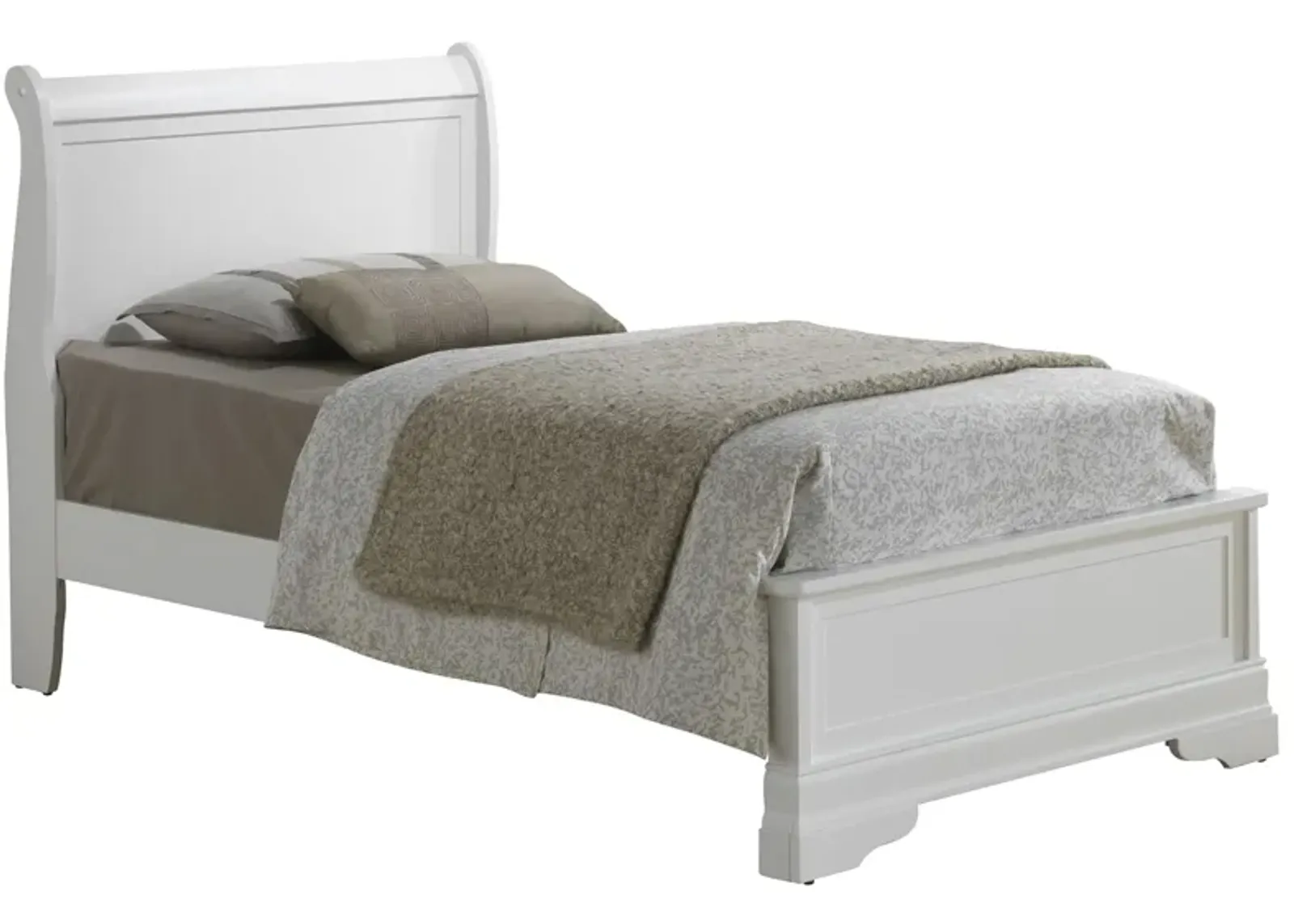 Rossie Panel Bed in White by Glory Furniture