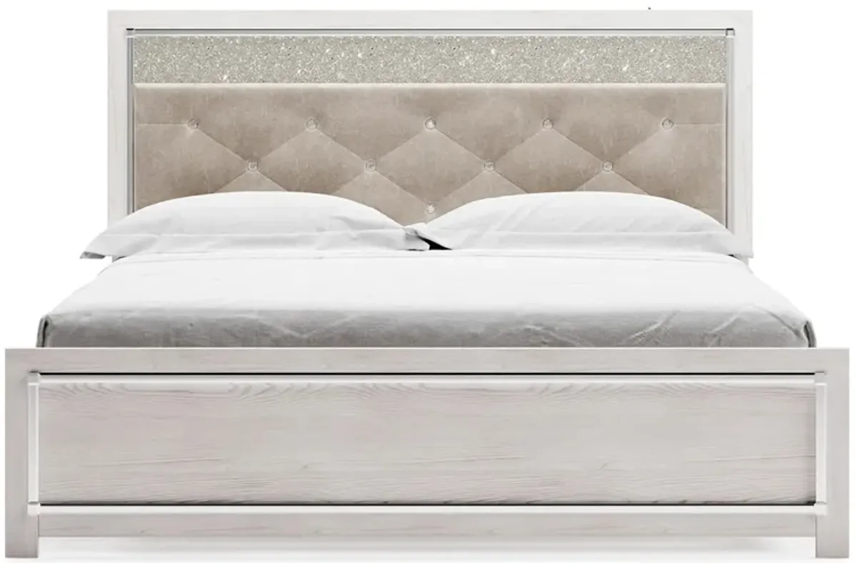 Altyra King Panel Bed in White by Ashley Furniture