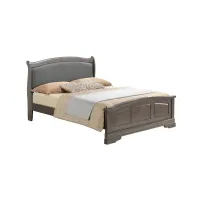Rossie Upholstered Panel Bed in Gray by Glory Furniture