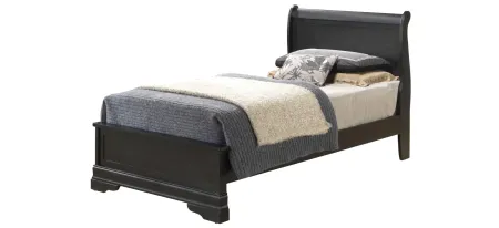 Rossie Panel Bed in Black by Glory Furniture