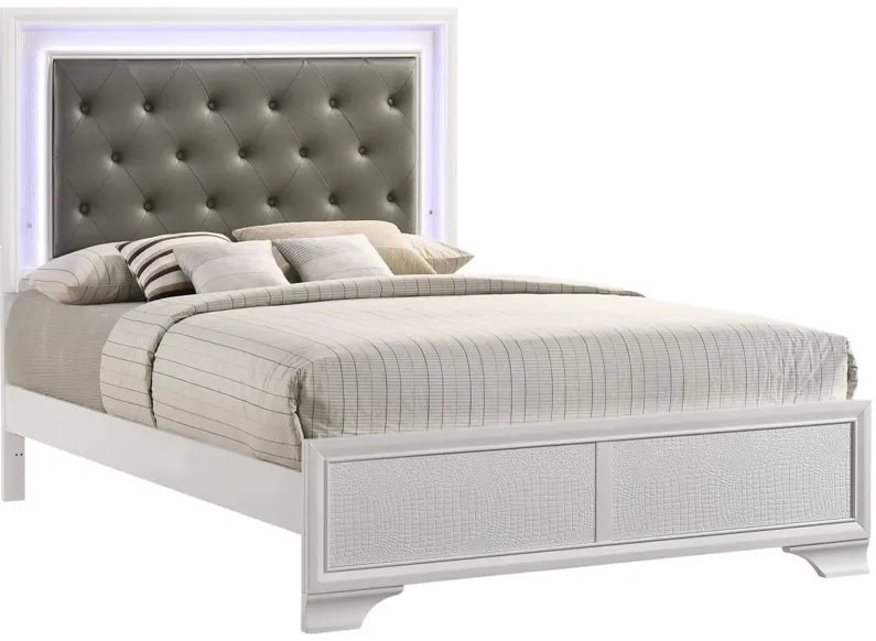 Lyssa 4-pc. Bedroom Set in FROST by Crown Mark