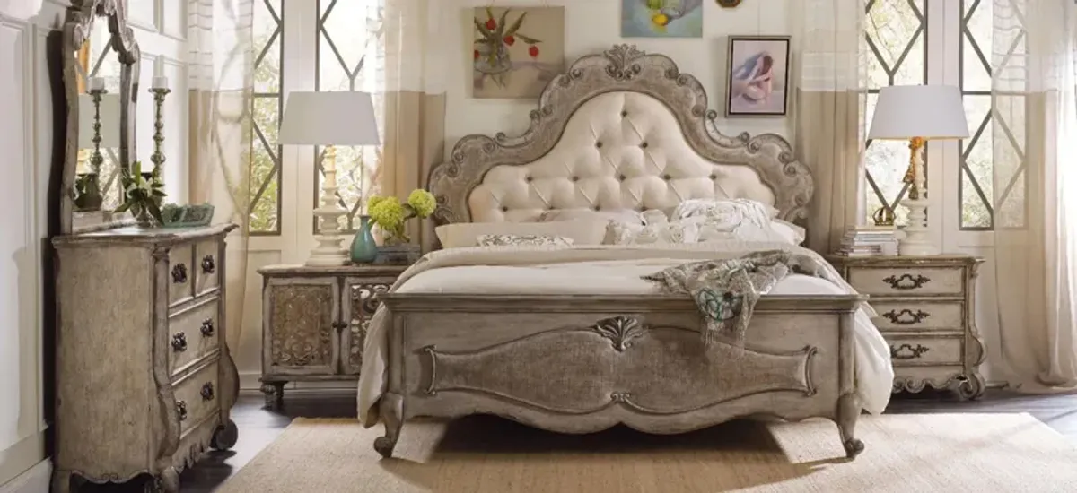 Chatelet Upholstered Tufted Panel Bed