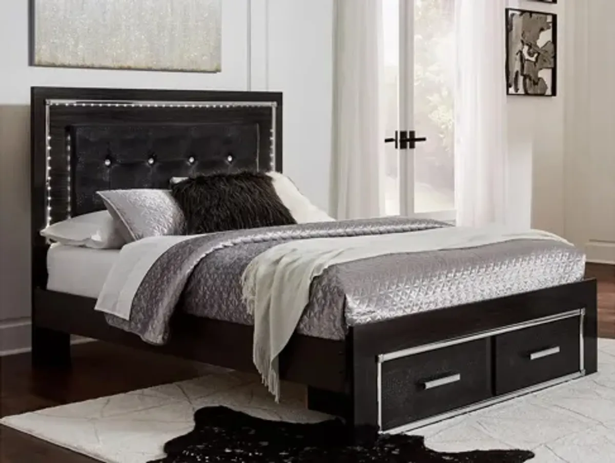 Kaydell Queen Upholstered Panel Bed with Storage