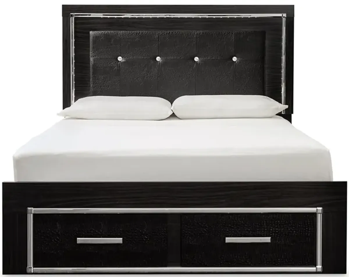 Kaydell Queen Upholstered Panel Bed with Storage