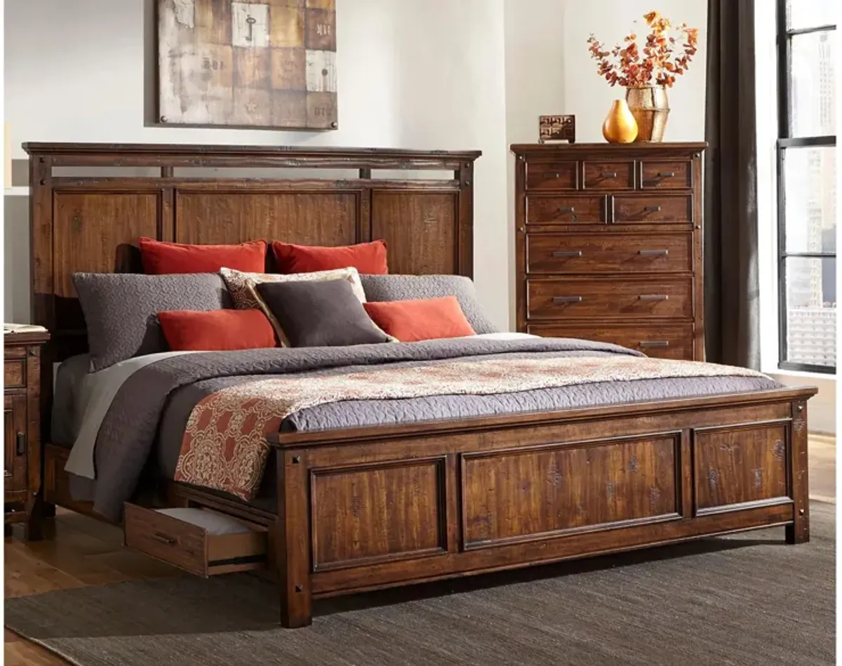 Wolf Creek King Storage Bed