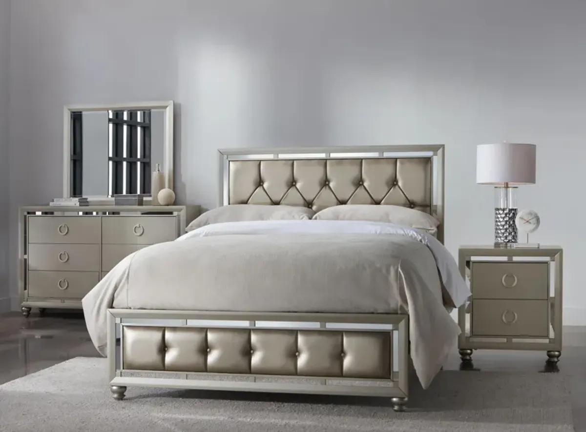 Lana 4-pc. Bedroom Set in Silver by Global Furniture Furniture USA