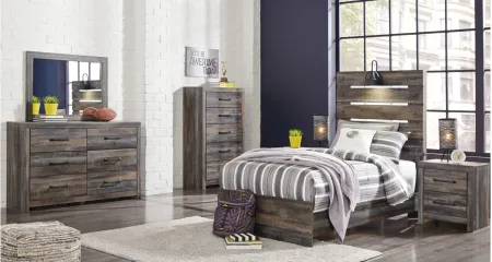 Luna 4-Pc. Panel Bedroom Set in Rustic Brown by Ashley Furniture
