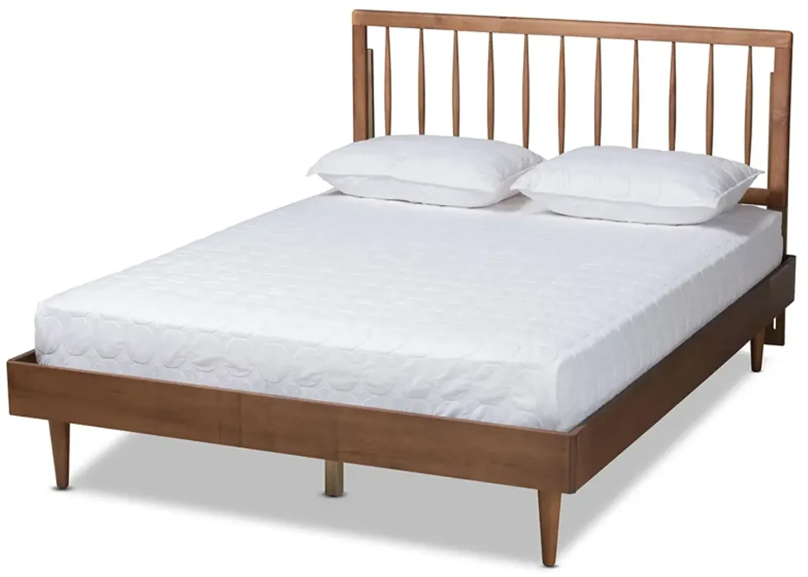 Sora Mid-Century Queen Size Platform Bed