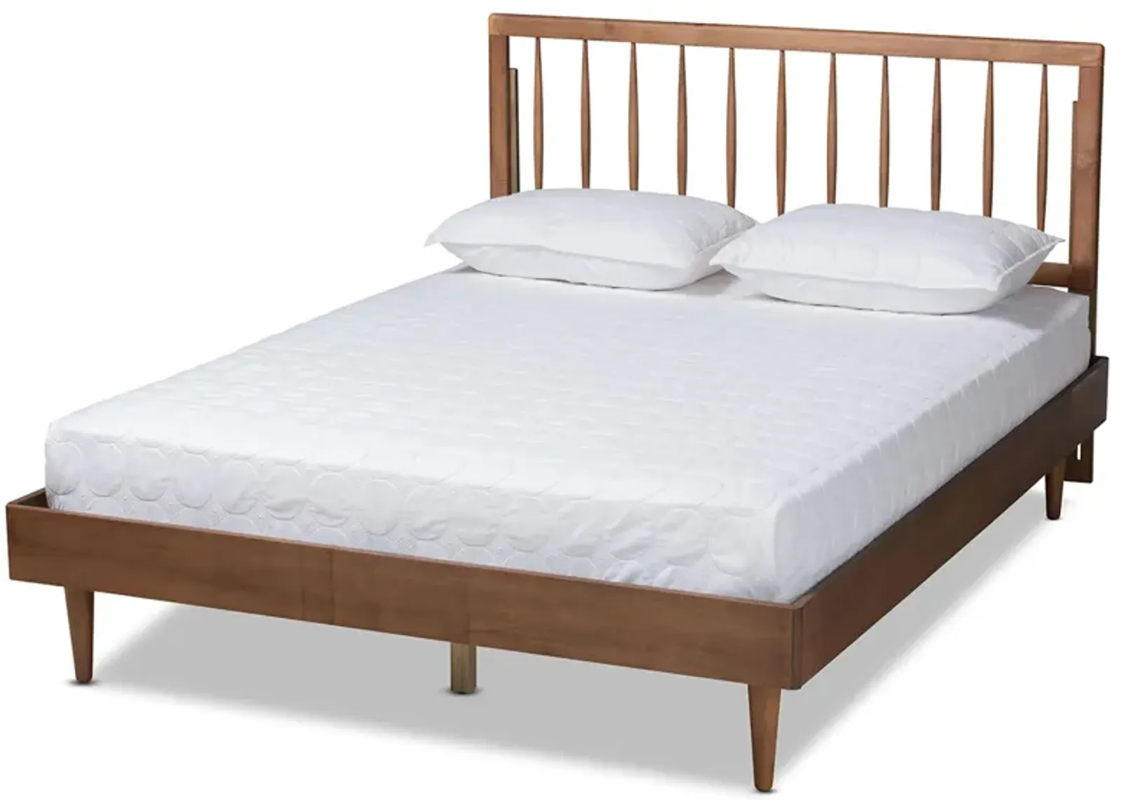 Sora Mid-Century Queen Size Platform Bed