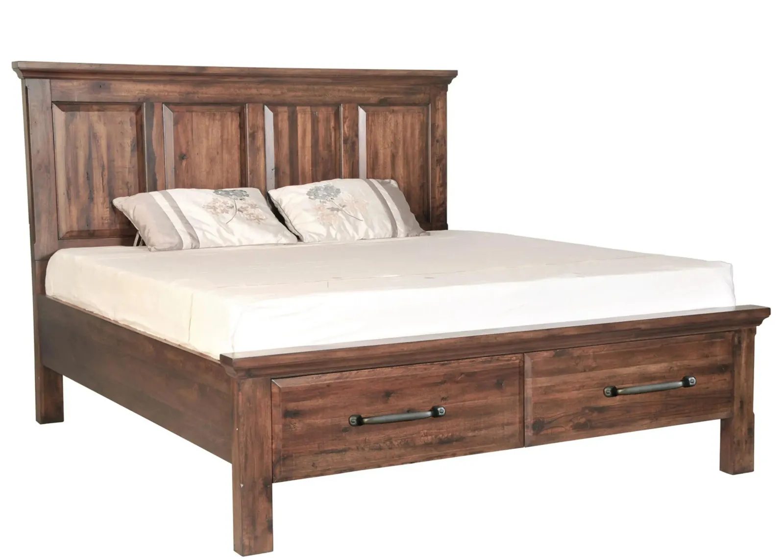 HillCrest Bed with Storage Footboard in Old Chestnut by Napa Furniture Design