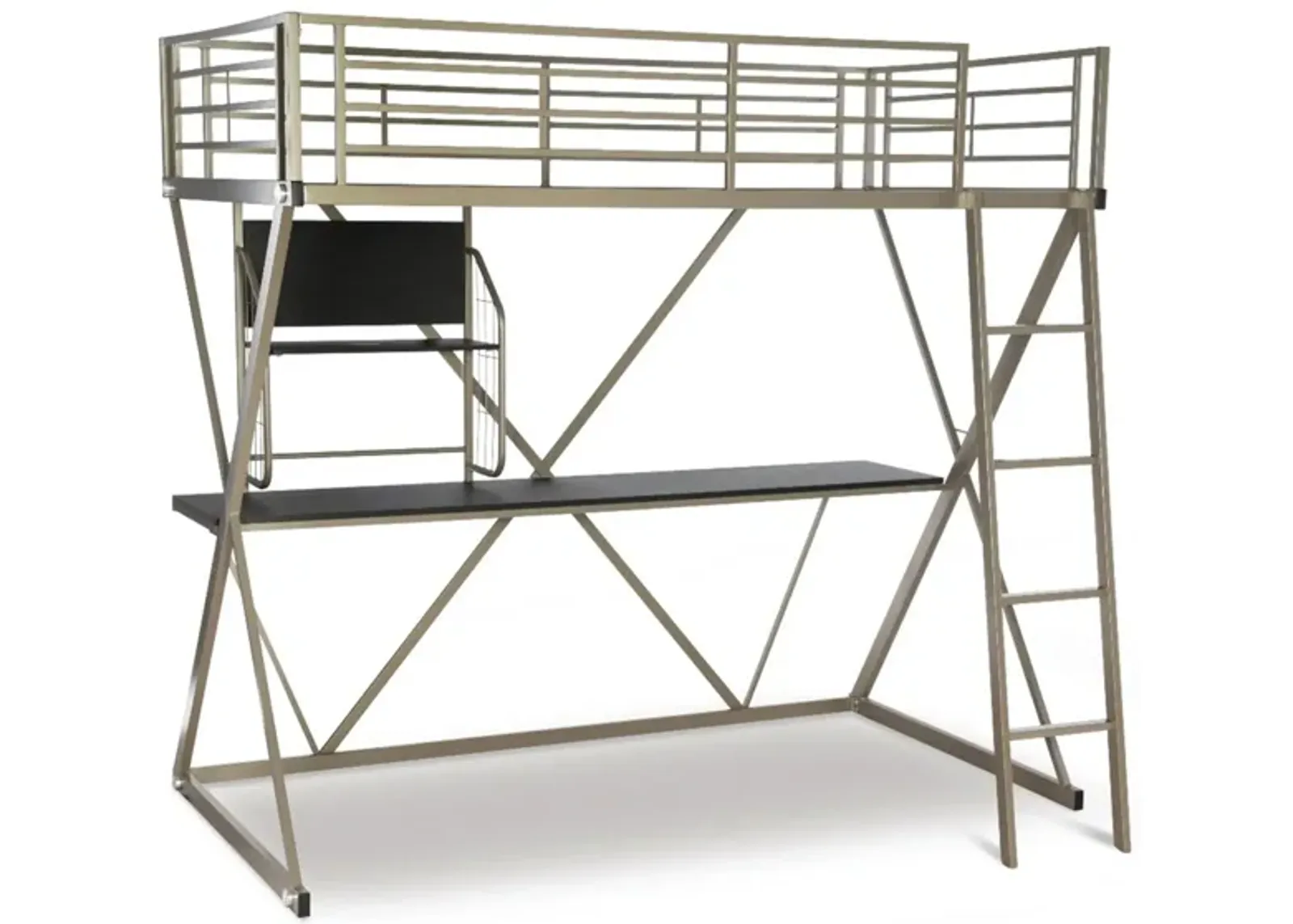 Henley Loft Bed in Pewter by Linon Home Decor