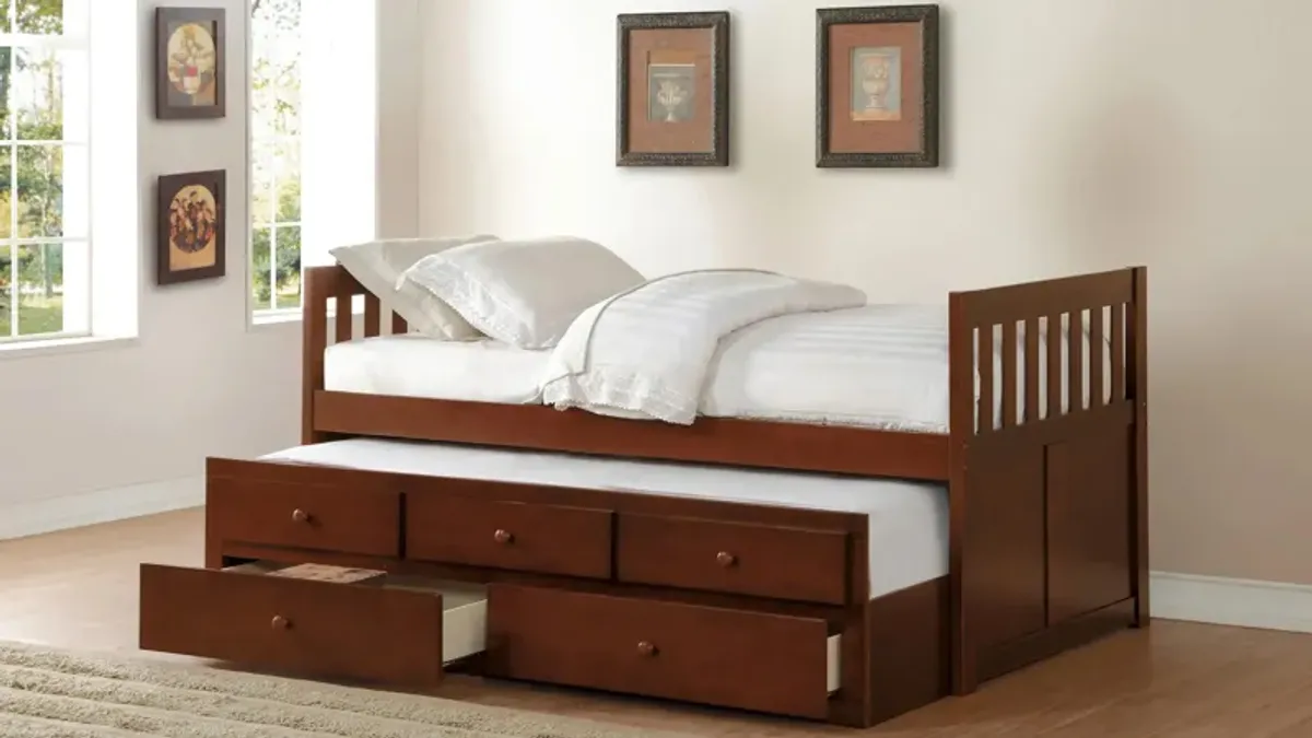 Belisar Trundle Bed with Storage