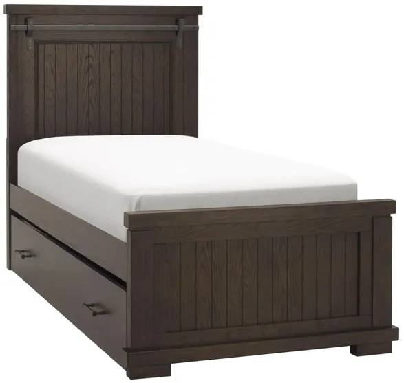 Bexley Panel Bed w/ Trundle in Brown by Davis Intl.