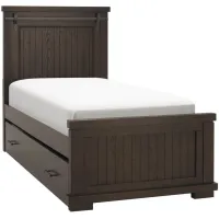 Bexley Panel Bed w/ Trundle in Brown by Davis Intl.