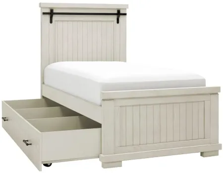 Bexley Panel Bed w/ Trundle in White by Davis Intl.