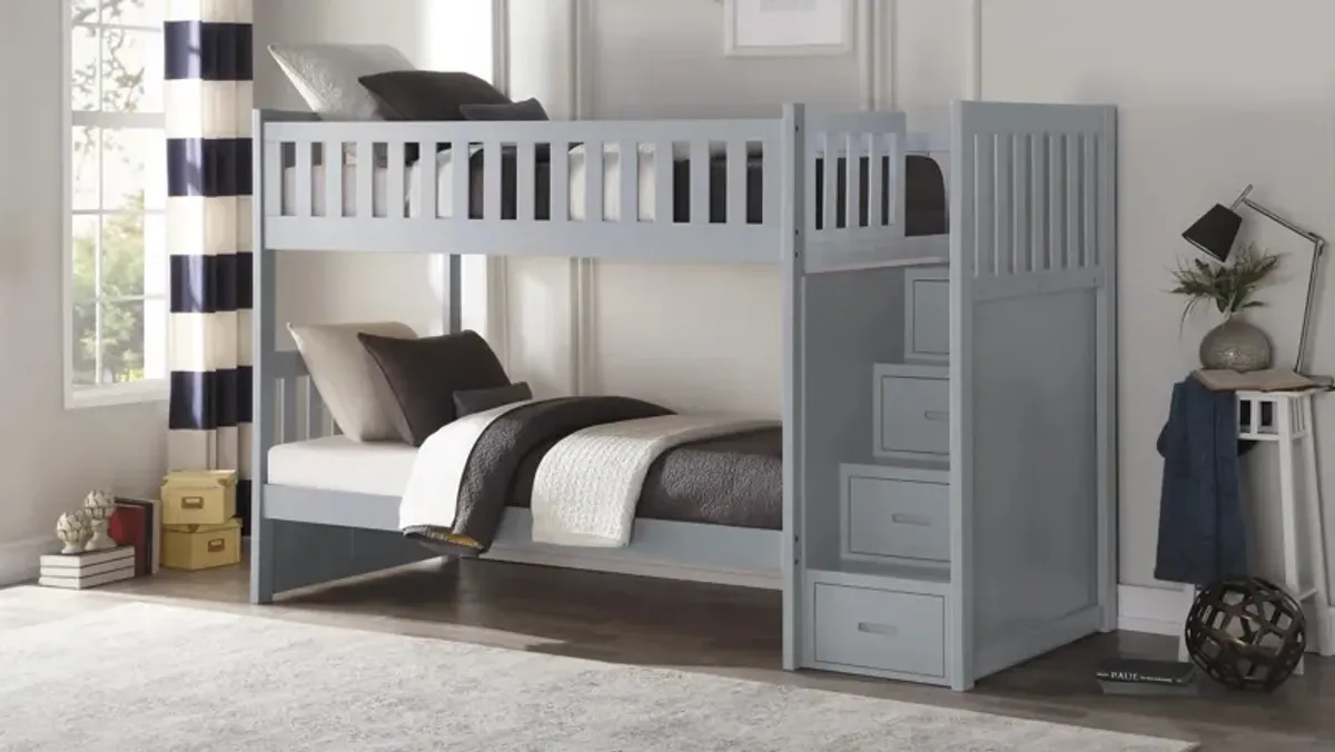 Belisar Bunk Bed with Reversible Step Storage